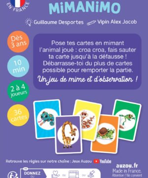 Alternative view of Jeu de cartes - Mon premier jeu de Mimanimo , AUZOU