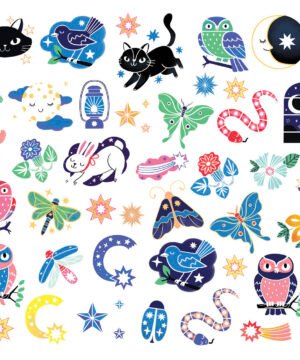 Alternative view of Mes P'tits tattoos - Qui brillent dans le noir, Auzou