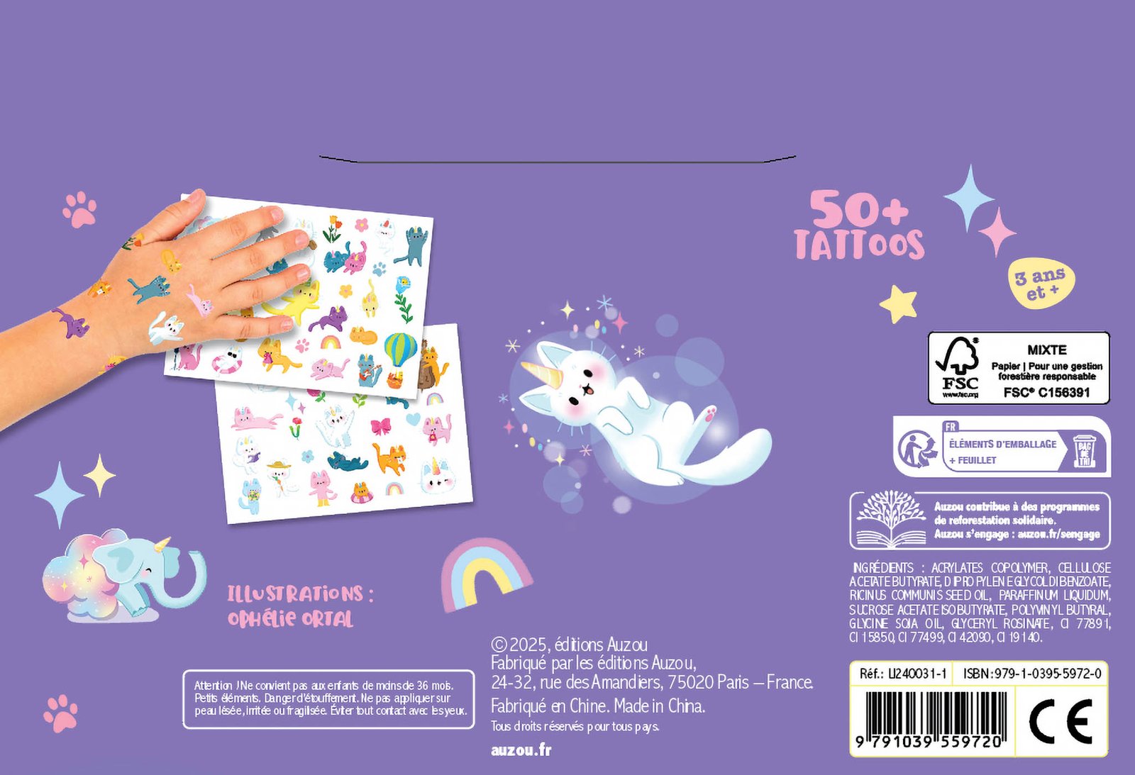 Mes P'tits tattoos - Akiko, Auzou – Image 4