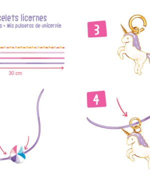 Alternative view of Mon superbe bijou – Mes bracelets licornes fluos, Auzou