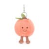 Amuseables Peach Bag Charm, Jellycat