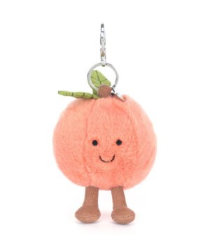 Amuseables Peach Bag Charm, Jellycat