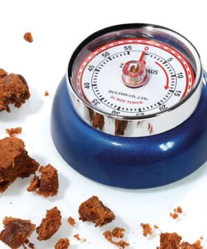 Alternative view of Minuteur rétro SPEED Bleu Métallique – Un signal fort en cuisine