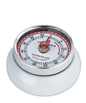 Minuteur rétro SPEED Blanc – Un signal fort en cuisine