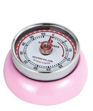 Minuteur rétro SPEED Rose – Un signal fort en cuisine
