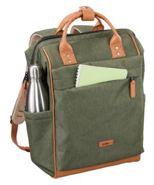 Sac à dos ELBA Vert Fonce – L’élégance fonctionnelle pour toutes vos escapades