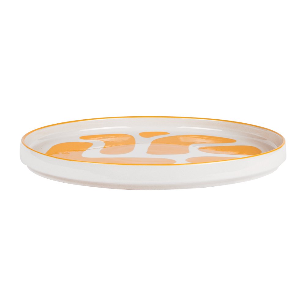 Plat rond Lulli 28 cm jaune – Élégance moderne pour votre table, BASTIDE – Image 2