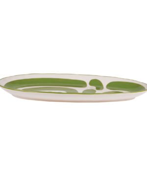 Alternative view of Plat ovale Lulli Vert 43 cm – Élégance et modernité à votre table, BASTIDE