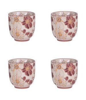 Coffret de 4 gobelets Kiyo 7 cm – Élégance japonaise, BASTIDE