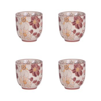 Coffret de 4 gobelets Kiyo 7 cm – Élégance japonaise, BASTIDE