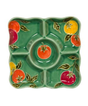 Plat 5 Compartiments Pomodoro – 23 cm, Bastide