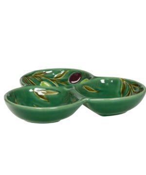 Alternative view of Plat à 3 compartiments Olive, Bastide