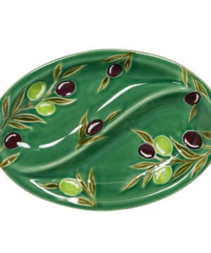 Plat à 2 compartiments Olive, Bastide
