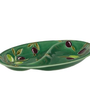 Alternative view of Plat à 2 compartiments Olive, Bastide