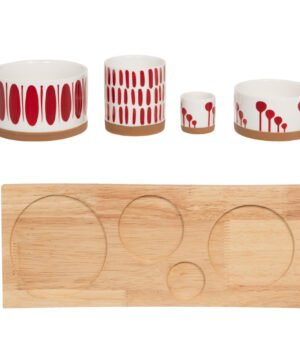 Alternative view of Plateau apéritif 6 pièces Mikonos 31 cm, BASTIDE