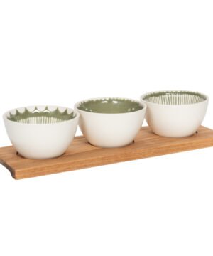 Alternative view of Set Apéritif 3 Pièces Tamara – Planche en Bois & Bols, BASTIDE