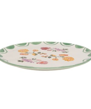 Alternative view of Grand plat rond Amaya 31 cm en faïence multicolore, BASTIDE