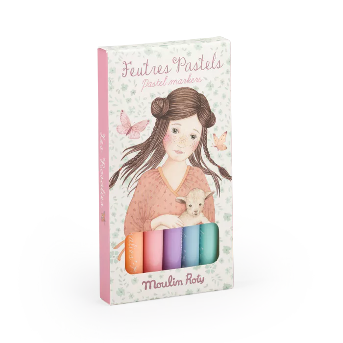 Feutres Pastel Les Rosalies – Des couleurs douces pour créer librement, Moulin Roty