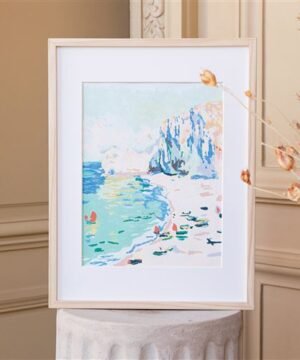 Alternative view of La Plage et la Falaise d'Amont Claude Monet, La Petite Epicerie