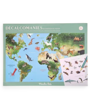 Décalcomanies Animaux – Explore les continents, Moulin Roty