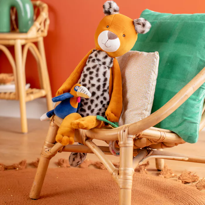 Peluche d’activités Grand Léopard Taïgo, Moulin Roty – Image 3