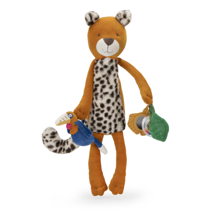 Peluche d’activités Grand Léopard Taïgo, Moulin Roty – Image 2