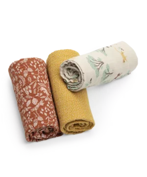 Set de 3 Langes – Douceur et praticité pour bébé, Moulin Roty