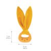 Anneau de dentition Lapin en silicone ocre, Kaloo