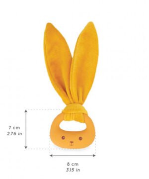 Anneau de dentition Lapin en silicone ocre, Kaloo