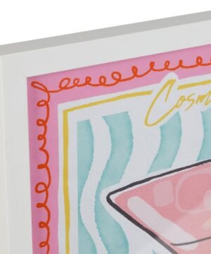 Cadre déco Cosmopolitan multicolore 32 x 42 cm, Yliades