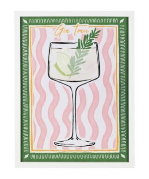 Cadre déco Garden rose 32 x 42 cm – Verre, Yliades