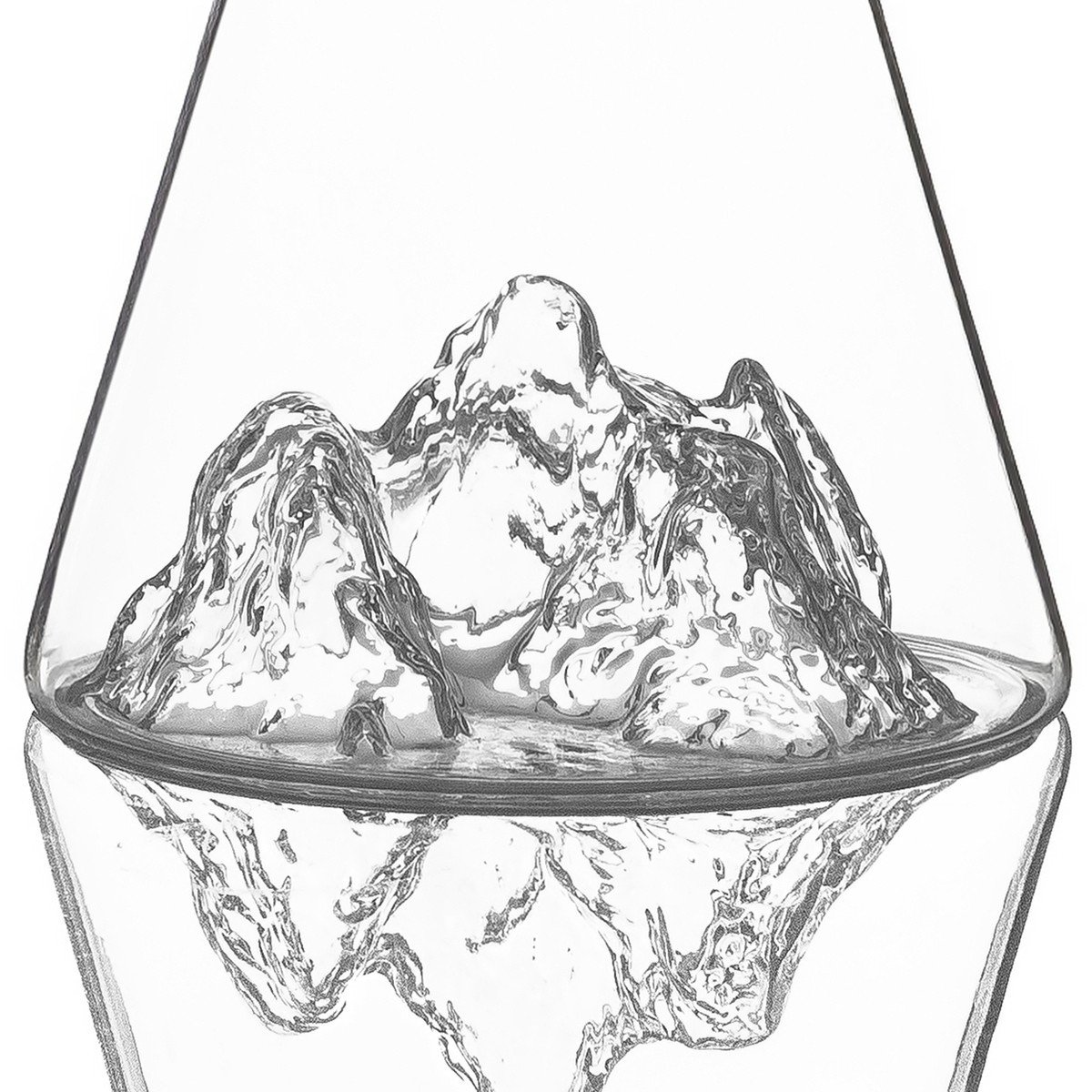 Carafe à eau Aiguille du Midi TOPOGRAPHIC, Alaskan Maker – Image 5