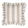 Coussin Palma beige 45 x 45 cm en polyester, Yliades