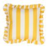 Coussin Palma jaune 45 x 45 cm en polyester, Yliades