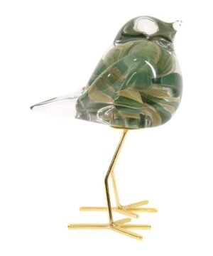 Alternative view of Déco Moineau Serin Vert & Doré, Yliades