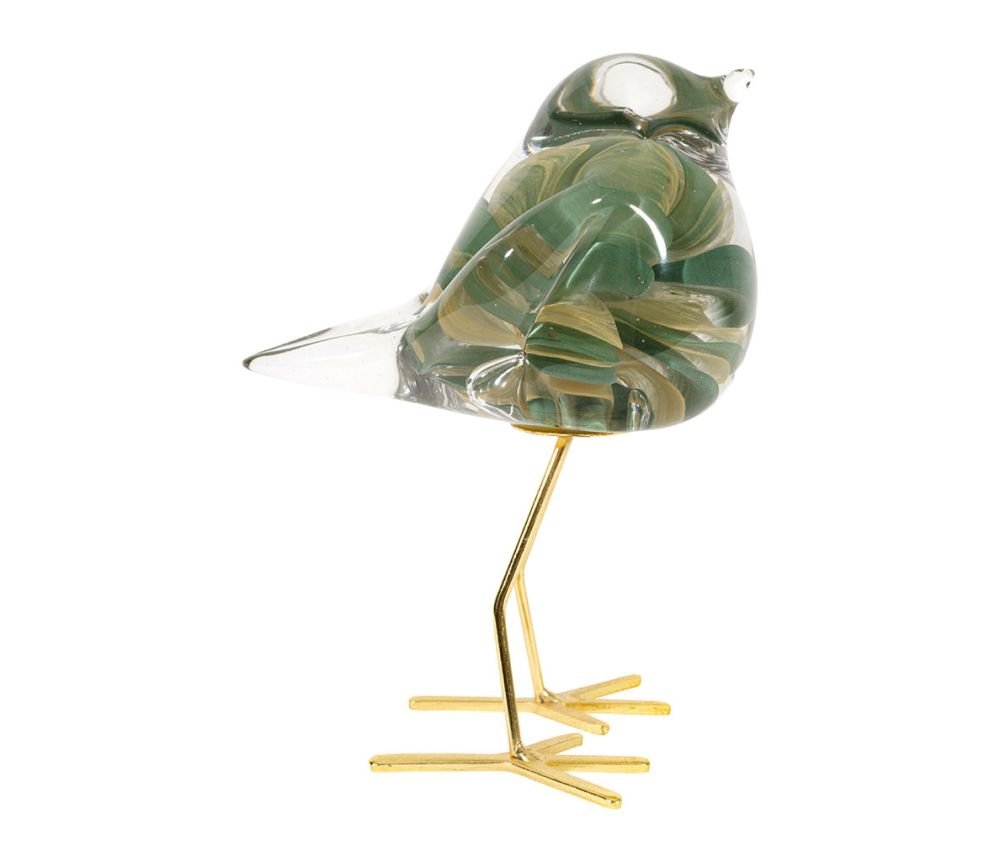 Déco Moineau Serin Vert & Doré, Yliades – Image 2