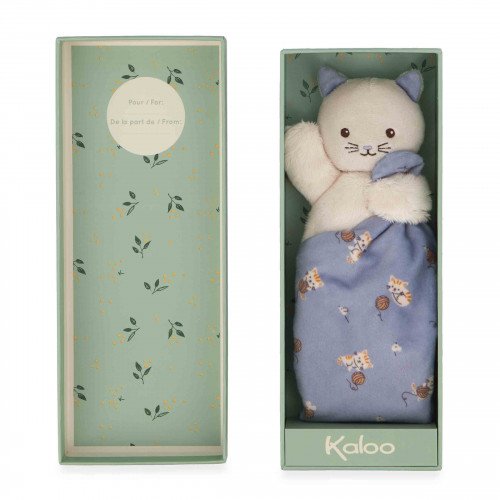 Doudou chat avec carré lavande, Kaloo