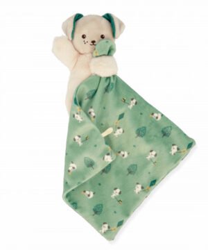 Alternative view of Doudou chien avec carré Vert, Kaloo