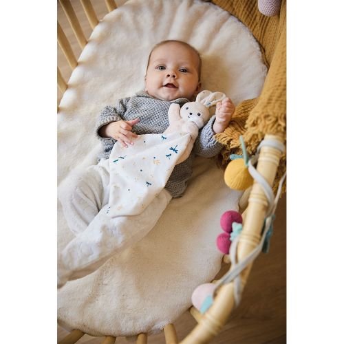 Doudou lapin avec carré de douceur blanc, Kaloo – Image 3