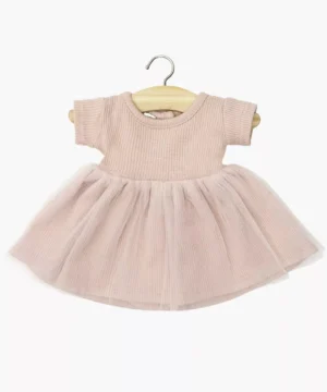 Tutu Rosana à manches courtes rose pétale, Minikane