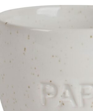 Alternative view of Gobelet Papa Famille 15 cl – Grès écru moucheté, Yliades