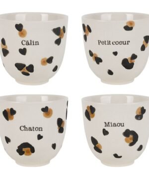 Gobelet Minifauve brun + noir – Grès 15 cl, Yliades