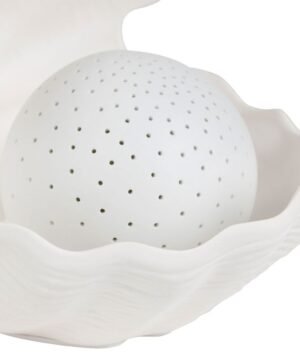 Alternative view of Lampe Perle blanche – Porcelaine, Yliades