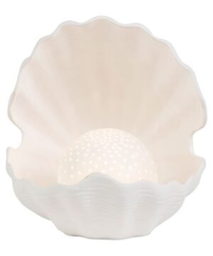 Lampe Perle blanche – Porcelaine, Yliades