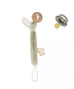 Attache tétine douce et élégante verte, Kaloo