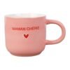 Mug Douce Amour rose + rouge 18 cl – Céramique, Yliades