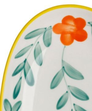Alternative view of Plat ovale Bellagio multicolore en grès 31 x 15,5 cm, Yliades