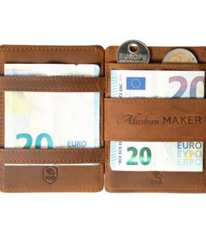 Alternative view of Portefeuille en cuir Cognac MAGIC HANDY, Alaskan Maker