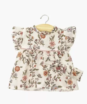 Robe Daisy et son headband à nœud rond en coton Gisèle, Minikane