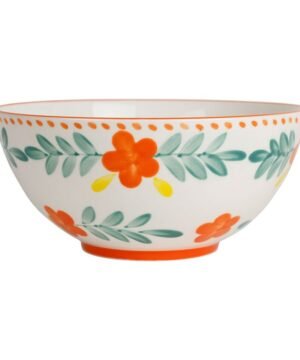 Saladier Bellagio multicolore en grès – D22,5 x H10,5 cm, Yliades